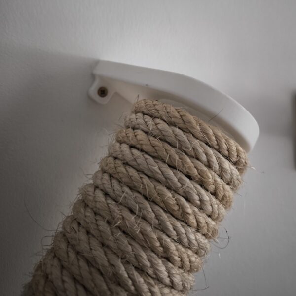 soporte de pared para poste o tubo rascador de gatos